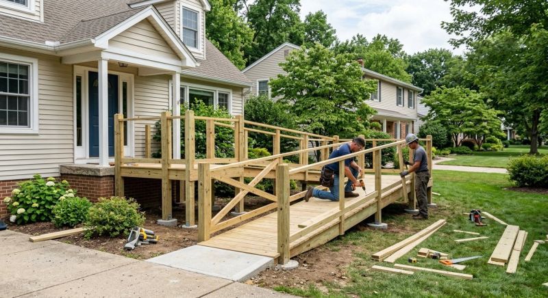 Handicap Ramp Installation in Conroe, TX